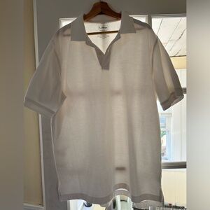 LL Bean Men’s white polo